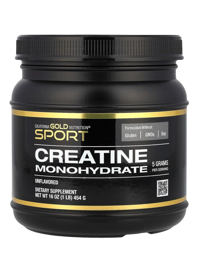 Creatine Monohydrate Unflavored - 454 G